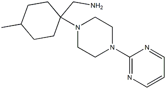 [4-methyl-1-(4-pyrimidin-2-ylpiperazin-1-yl)cyclohexyl]methylamine Struktur