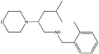 [4-methyl-2-(morpholin-4-yl)pentyl][(2-methylphenyl)methyl]amine Struktur