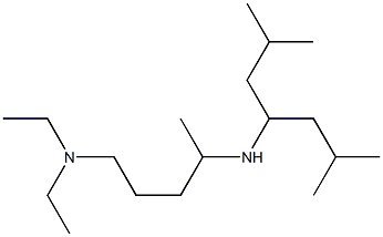 [5-(diethylamino)pentan-2-yl](2,6-dimethylheptan-4-yl)amine Struktur