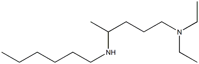 [5-(diethylamino)pentan-2-yl](hexyl)amine Struktur