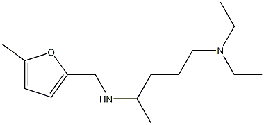 [5-(diethylamino)pentan-2-yl][(5-methylfuran-2-yl)methyl]amine Struktur