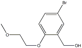 [5-bromo-2-(2-methoxyethoxy)phenyl]methanol Struktur