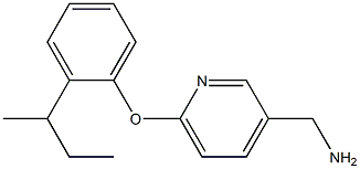 [6-(2-sec-butylphenoxy)pyridin-3-yl]methylamine Struktur