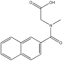 [methyl(2-naphthoyl)amino]acetic acid Struktur