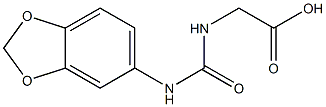 {[(1,3-benzodioxol-5-ylamino)carbonyl]amino}acetic acid Struktur