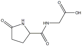 {[(5-oxopyrrolidin-2-yl)carbonyl]amino}acetic acid Struktur