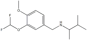 {[3-(difluoromethoxy)-4-methoxyphenyl]methyl}(3-methylbutan-2-yl)amine Struktur