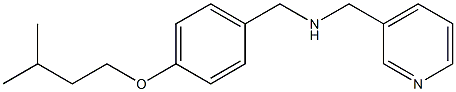 {[4-(3-methylbutoxy)phenyl]methyl}(pyridin-3-ylmethyl)amine Struktur