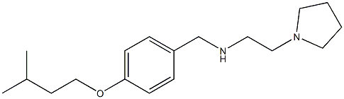 {[4-(3-methylbutoxy)phenyl]methyl}[2-(pyrrolidin-1-yl)ethyl]amine Struktur