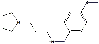 {[4-(methylsulfanyl)phenyl]methyl}[3-(pyrrolidin-1-yl)propyl]amine Struktur