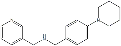 {[4-(piperidin-1-yl)phenyl]methyl}(pyridin-3-ylmethyl)amine Struktur