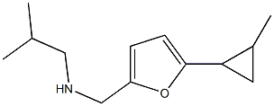 {[5-(2-methylcyclopropyl)furan-2-yl]methyl}(2-methylpropyl)amine Struktur