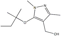 {1,3-dimethyl-5-[(2-methylbutan-2-yl)oxy]-1H-pyrazol-4-yl}methanol Struktur