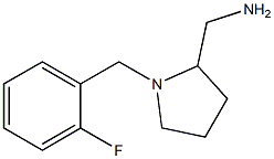 {1-[(2-fluorophenyl)methyl]pyrrolidin-2-yl}methanamine Struktur