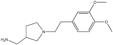 {1-[2-(3,4-dimethoxyphenyl)ethyl]pyrrolidin-3-yl}methylamine Struktur