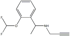 {1-[2-(difluoromethoxy)phenyl]ethyl}(prop-2-yn-1-yl)amine Struktur