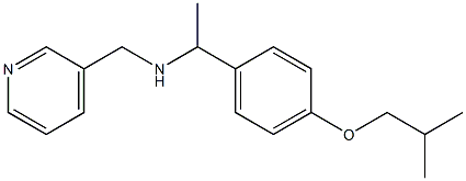 {1-[4-(2-methylpropoxy)phenyl]ethyl}(pyridin-3-ylmethyl)amine Struktur