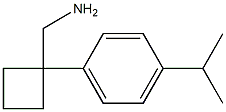 {1-[4-(propan-2-yl)phenyl]cyclobutyl}methanamine Struktur