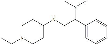 {2-[(1-ethylpiperidin-4-yl)amino]-1-phenylethyl}dimethylamine Struktur