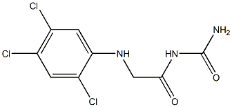 {2-[(2,4,5-trichlorophenyl)amino]acetyl}urea Struktur