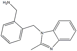 {2-[(2-methyl-1H-1,3-benzodiazol-1-yl)methyl]phenyl}methanamine Struktur