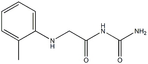 {2-[(2-methylphenyl)amino]acetyl}urea Struktur