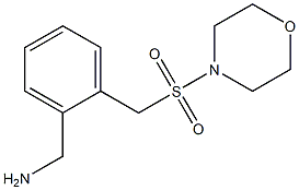 {2-[(morpholine-4-sulfonyl)methyl]phenyl}methanamine Struktur