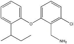 {2-[2-(butan-2-yl)phenoxy]-6-chlorophenyl}methanamine Struktur