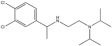 {2-[bis(propan-2-yl)amino]ethyl}[1-(3,4-dichlorophenyl)ethyl]amine Struktur