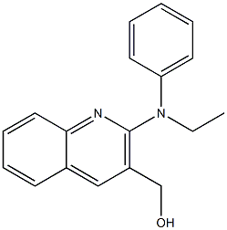 {2-[ethyl(phenyl)amino]quinolin-3-yl}methanol Struktur