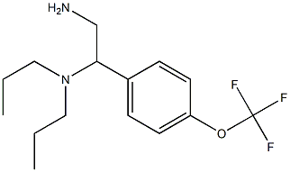 {2-amino-1-[4-(trifluoromethoxy)phenyl]ethyl}dipropylamine Struktur