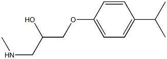 {2-hydroxy-3-[4-(propan-2-yl)phenoxy]propyl}(methyl)amine Struktur