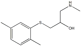 {3-[(2,5-dimethylphenyl)sulfanyl]-2-hydroxypropyl}(methyl)amine Struktur