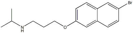 {3-[(6-bromonaphthalen-2-yl)oxy]propyl}(propan-2-yl)amine Struktur