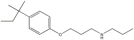 {3-[4-(2-methylbutan-2-yl)phenoxy]propyl}(propyl)amine Struktur