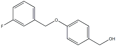 {4-[(3-fluorophenyl)methoxy]phenyl}methanol Struktur