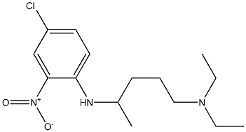 {4-[(4-chloro-2-nitrophenyl)amino]pentyl}diethylamine Struktur