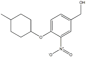 {4-[(4-methylcyclohexyl)oxy]-3-nitrophenyl}methanol Struktur