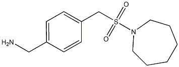 {4-[(azepane-1-sulfonyl)methyl]phenyl}methanamine Struktur