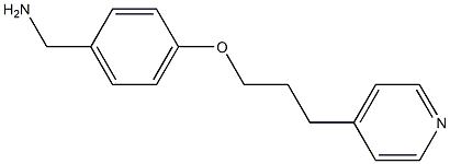 {4-[3-(pyridin-4-yl)propoxy]phenyl}methanamine Struktur