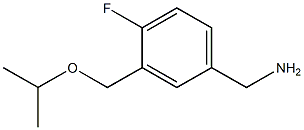 {4-fluoro-3-[(propan-2-yloxy)methyl]phenyl}methanamine Struktur