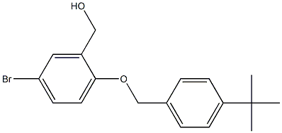 {5-bromo-2-[(4-tert-butylphenyl)methoxy]phenyl}methanol Struktur