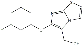 {6-[(3-methylcyclohexyl)oxy]imidazo[2,1-b][1,3]thiazol-5-yl}methanol Struktur