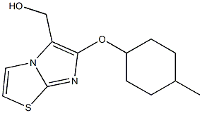 {6-[(4-methylcyclohexyl)oxy]imidazo[2,1-b][1,3]thiazol-5-yl}methanol Struktur