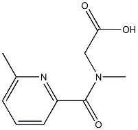 {methyl[(6-methylpyridin-2-yl)carbonyl]amino}acetic acid Struktur