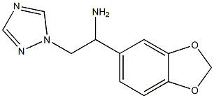 1-(1,3-benzodioxol-5-yl)-2-(1H-1,2,4-triazol-1-yl)ethanamine Struktur