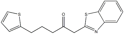 1-(1,3-benzothiazol-2-yl)-5-(thiophen-2-yl)pentan-2-one Struktur