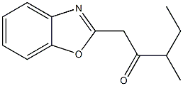 1-(1,3-benzoxazol-2-yl)-3-methylpentan-2-one Struktur