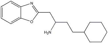 1-(1,3-benzoxazol-2-yl)-4-cyclohexylbutan-2-amine Struktur