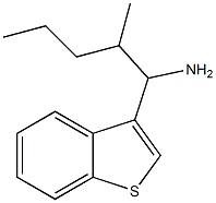 1-(1-benzothiophen-3-yl)-2-methylpentan-1-amine Struktur